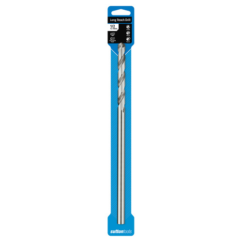 Sutton D2171269 Extra Long Reach Drill Bit 1/2" (12.7mm) High Speed Steel