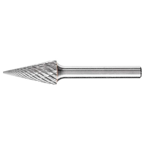 Pferd Pointed Cone Burr SKM 12.7 x 25.4mm (1/2 x 1") Allround, 1/4" Shank