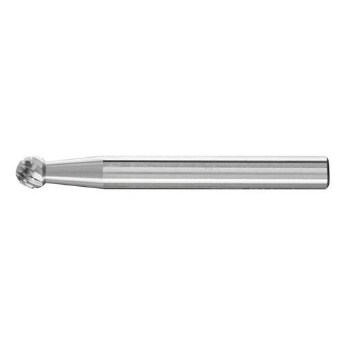 Pferd Ball Shape Burr KUD 6.35 x 4.8mm (1/4 x 3/16") MX NCC, 1/4" Shank
