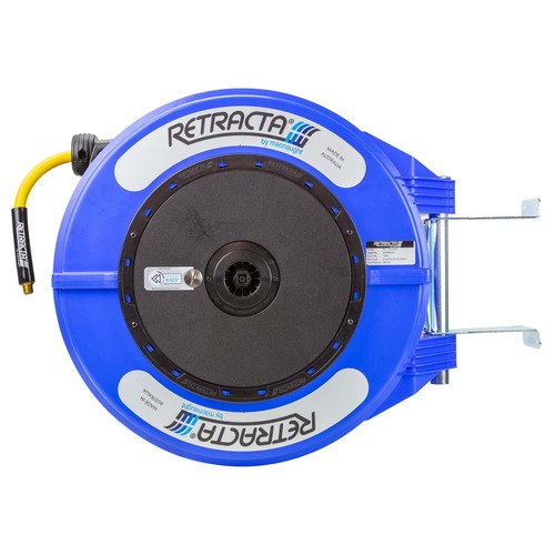 Retracta Flex R3 3/8" x 20m Air Hose Reel With RACR - Blue Case With Yellow Hose