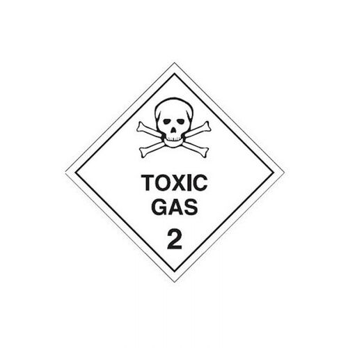 Brady Dangerous Goods Label - Toxic Gas 2 50 x 50mm Paper, 1000/Pack