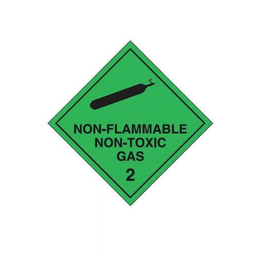 Brady Dangerous Goods Label - Non-Flammable Non-Toxic (Black) 25 x 25mm Paper, 1000/Pack