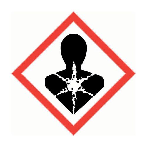 Brady GHS Pictogram Label - Health Hazard 100 x 100mm Self Adhesive Vinyl - 4/Pack