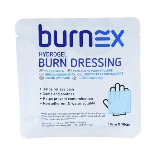 Burnex Hydrogel Burn Dressing 10 x 10cm