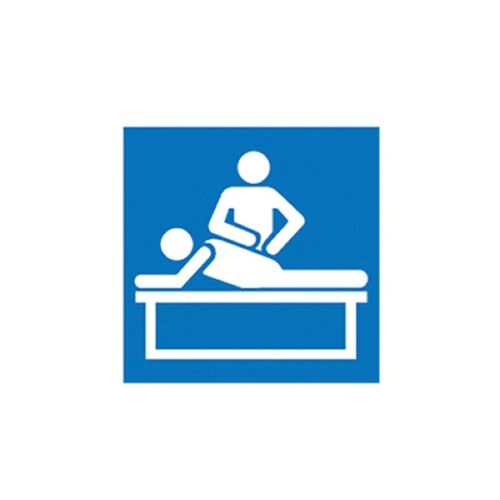 Hospital/Nursing Home Sign - Physiotherapy Symbol 150 x 150mm Self Adhesive Vinyl