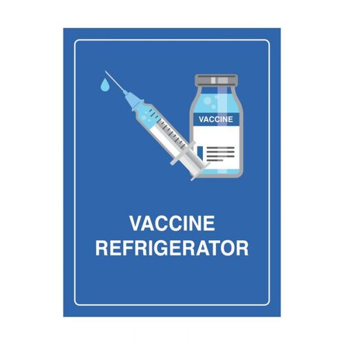 Brady Vaccine Refrigerator 250 x 180mm Magnetic Vinyl