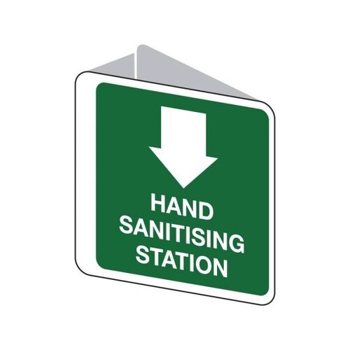 Brady Hand Sanitising Station 3D Sign 225 x 225mm Polypropylene