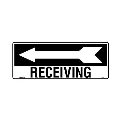 Brady Directional Sign - Receiving Arrow Left 180 x 450mm Metal