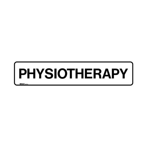 Brady Hospital/Nursing Home Sign - Physiotherapy 125 x 600mm Poly