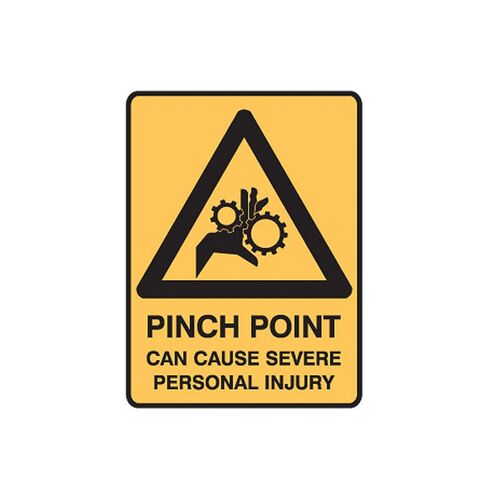 Brady Mining Site Sign - Pinch Point Can Cause Severe Personal Injury 600 x 450mm C2 REF(M)