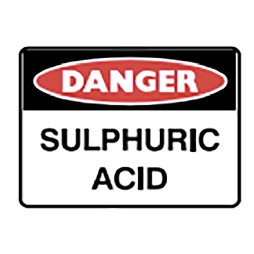Brady Sign - Danger Sulphuric Acid 450 x 600mm C1 REF(P)