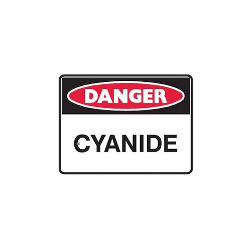 Brady Sign - Danger Cyanide 450 x 600mm C1 REF(P)