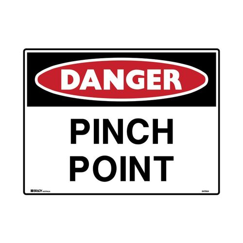 Brady Sign - Danger Pinch Point 450 x 600mm C1 REF(M)
