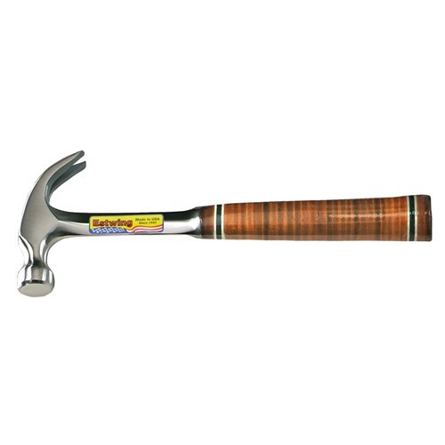 Estwing Claw Hammer 12oz (340g) Leather Grip 11"/279mm - EWE12C