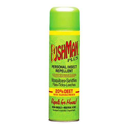 Bushman Plus Personal Insect Repellent Aerosol 20% Deet 150g