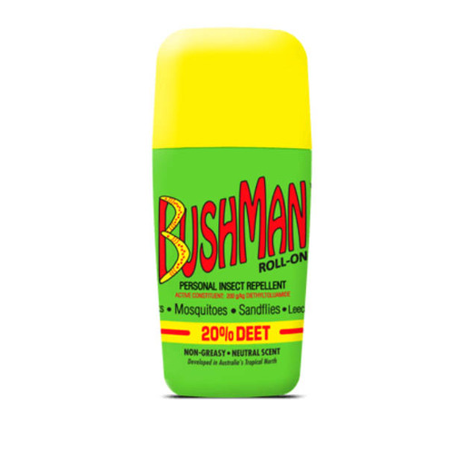 Bushman Roll-On Personal Insect Repellent 20% Deet 65g - Carton of 72 (6 Boxes of 12)