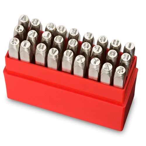 Pryor 5mm Heavy Duty Positive Alphabet Hand Punch Set - PRYPAS050HD