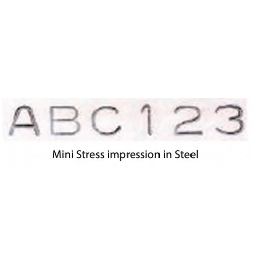 Pryor 3mm Individual Mini Stress Alphabet Hand Punch Set - PRYPAS030MS