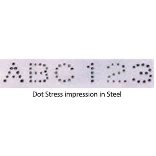 Pryor 3mm Individual Dot Stress Alphabet Hand Punch Set - PRYPAS030DS
