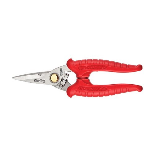 Sterling 185mm Black Panther Red High Tensile Industrial Snips - 29-702