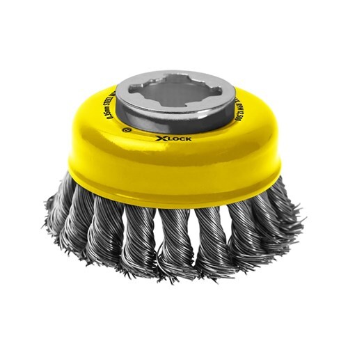 Alpha X-Lock 75 x 0.35mm Knotted Steel Wire Cup Brush