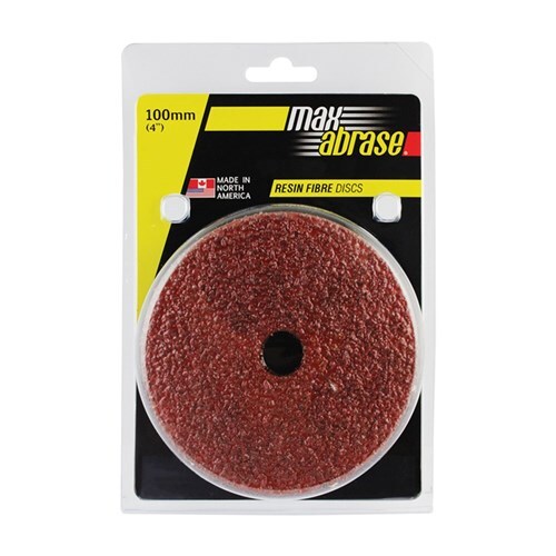 Alpha Resin Fibre Disc Soft Metal 100mm x B36 Grit - 5/Pack