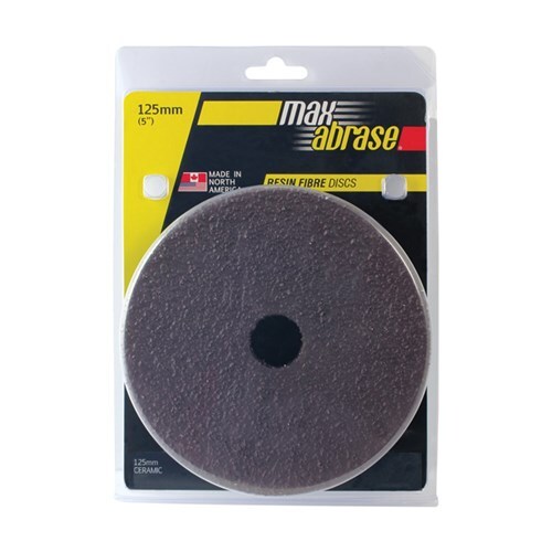 Alpha Resin Fibre Disc Ceramic 125mm x C36,60,80 Grit - 3/Pack