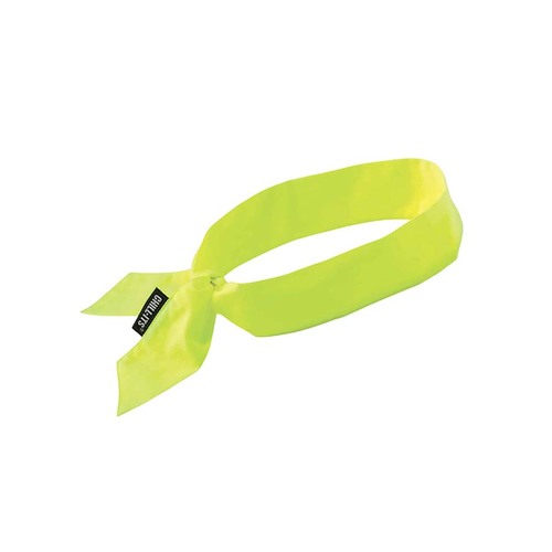 Ergodyne Chill-Its 6700 Evaporative Cooling Tie Bandana Lime - Pack of 24