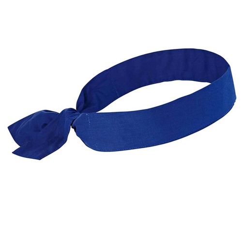 Ergodyne Chill-Its 6700 Evaporative Cooling Tie Bandana Blue - Pack of 24