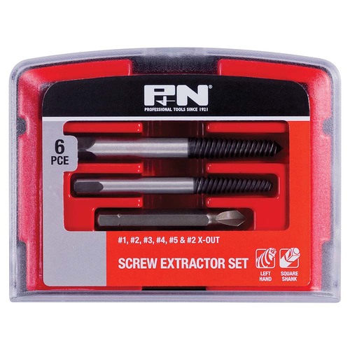 P&N Screw Extractor Set, 6 Pieces - 166044679