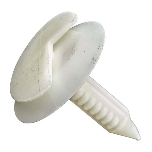 Hansa Trim Clip White 24 x 30mm Head, 6mm Hole - 30/Pack