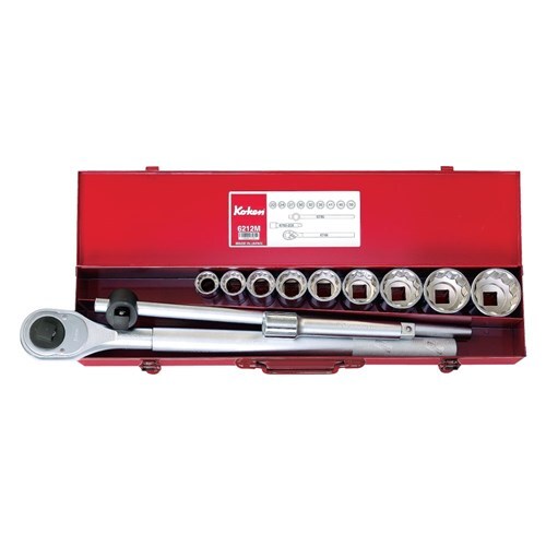 Ko-Ken Socket Set 3/4" Drive 12 Point 22 - 50mm, 12 Pieces - KO6212M