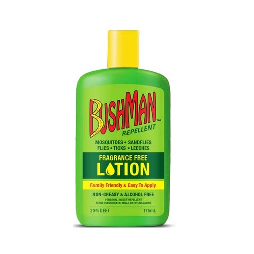 Bushman Fragrance And Alcohol Free Lotion 20% Deet 175ml