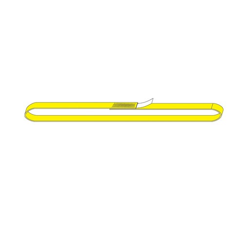 Beaver Double Ply Endless Flat Sling 1m x 75mm Yellow, 3 Tonne WLL