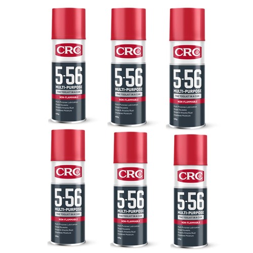 CRC 5-56 Multi-Purpose Non-Flammable Lubricant 400g - Pack of 6