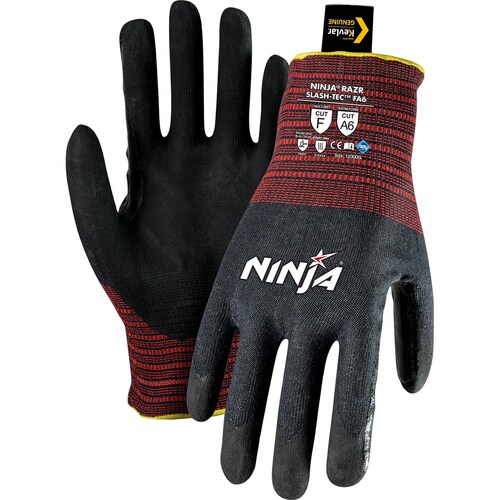 Ninja Razr Slash-Tec FA6 Cut F Gloves Black Small - Pack of 12