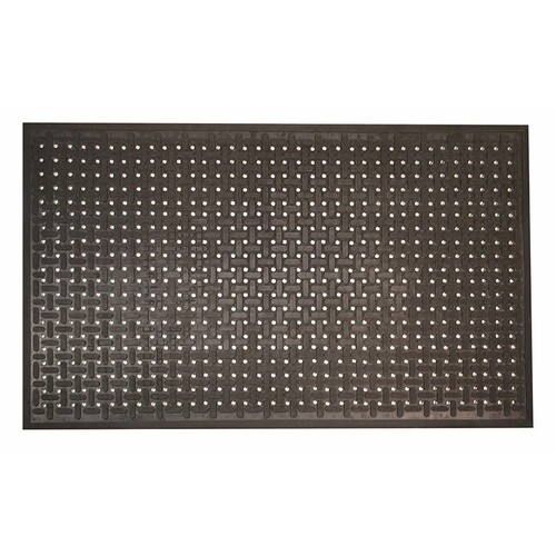 Soft N Safe Anti-Fatigue Mat Holes 900 x 1500mm - Black