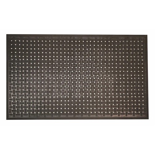 Soft N Safe Anti-Fatigue Mat Holes 900 x 3000mm - Black