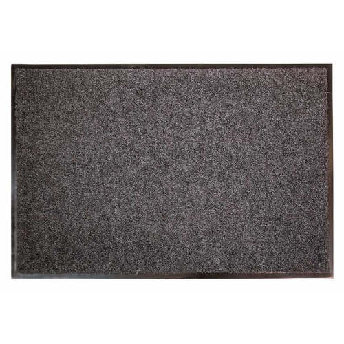 Dirtstopper Doormat PET Carpet With Vinyl Backing 900 x 1200 Charcoal