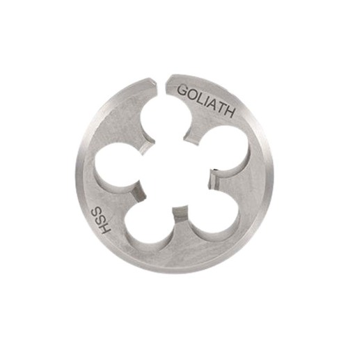 Goliath 3/8" x 16 UNC 1-1/2" HSS Left Hand Circular Split Button Die