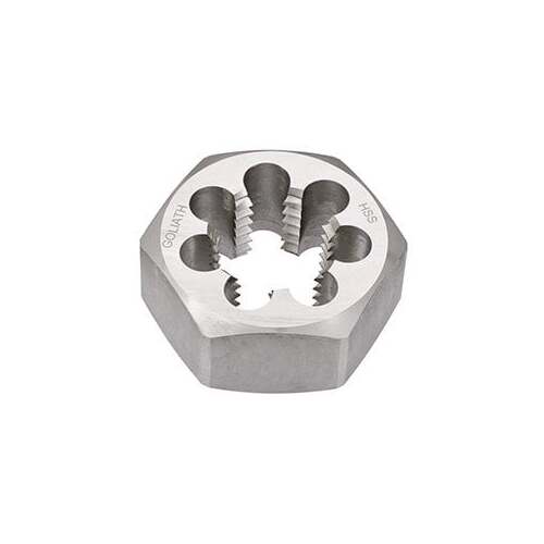 Goliath FH25CJ 2" x 4.5 TPI UNC Hexagonal Die Nut - HSS