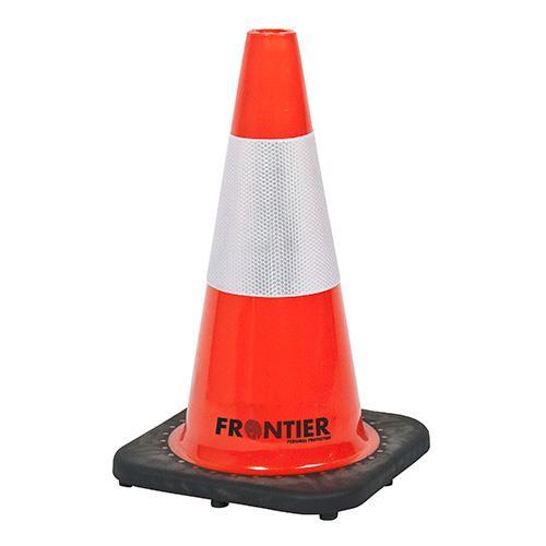 Frontier Reflective Traffic Cone Fluro Orange 450mm - Pack of 6