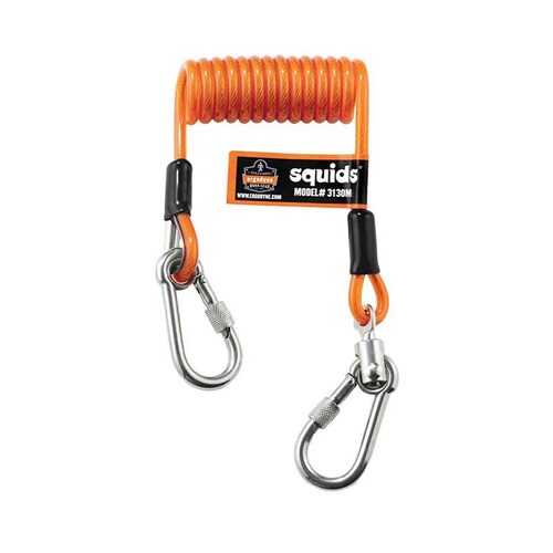 Ergodyne 19131 Squids 3130M Coiled Cable Lanyard 5lbs