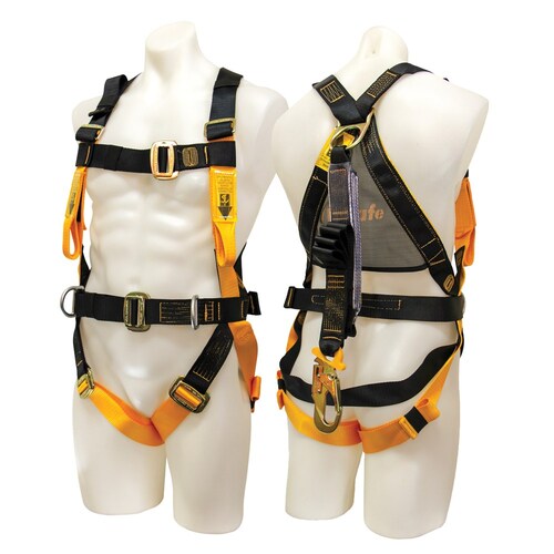 B-Safe All Purpose Fall Arrest Harness With Side D Rings And 2m Web Lanyard Medium