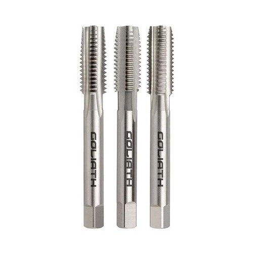 Goliath 3/16" x 32 TPI BSF Straight Flute Tap Set HSS Bright A09BD3