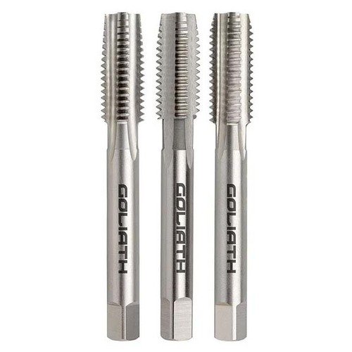 Goliath 8 x 1.25 +0.4mm Metric Course HSS Tap Set Bright - B40ED4.4