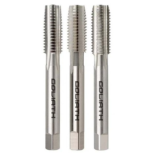 Goliath 1/4" x 20 TPI BSW Left Hand HSS Bright Tap Set - B11AD3L