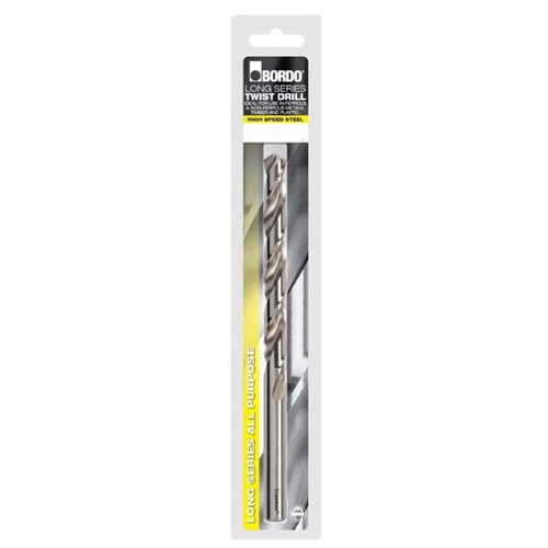 Bordo 1mm Long Series HSS Bright Drill Bit (Clam Shell) - 2506-1.00S