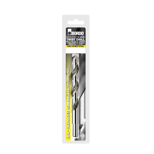 Bordo 2647-10.50 Reduced Shank Twist Drill Bit 10.5mm x 3/8" - Bright HSS