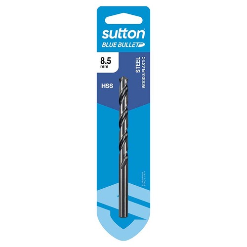 Sutton 8.5 x 117mm HSS Blue Bullet Jobber Drill Bit Carded - D102H0850